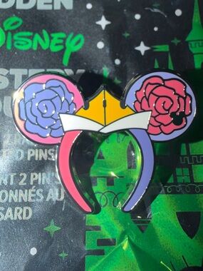 New 2026 Disneyland Wave A Hidden Mickey Sleeping Beauty Aurora Ears Chaser Pin